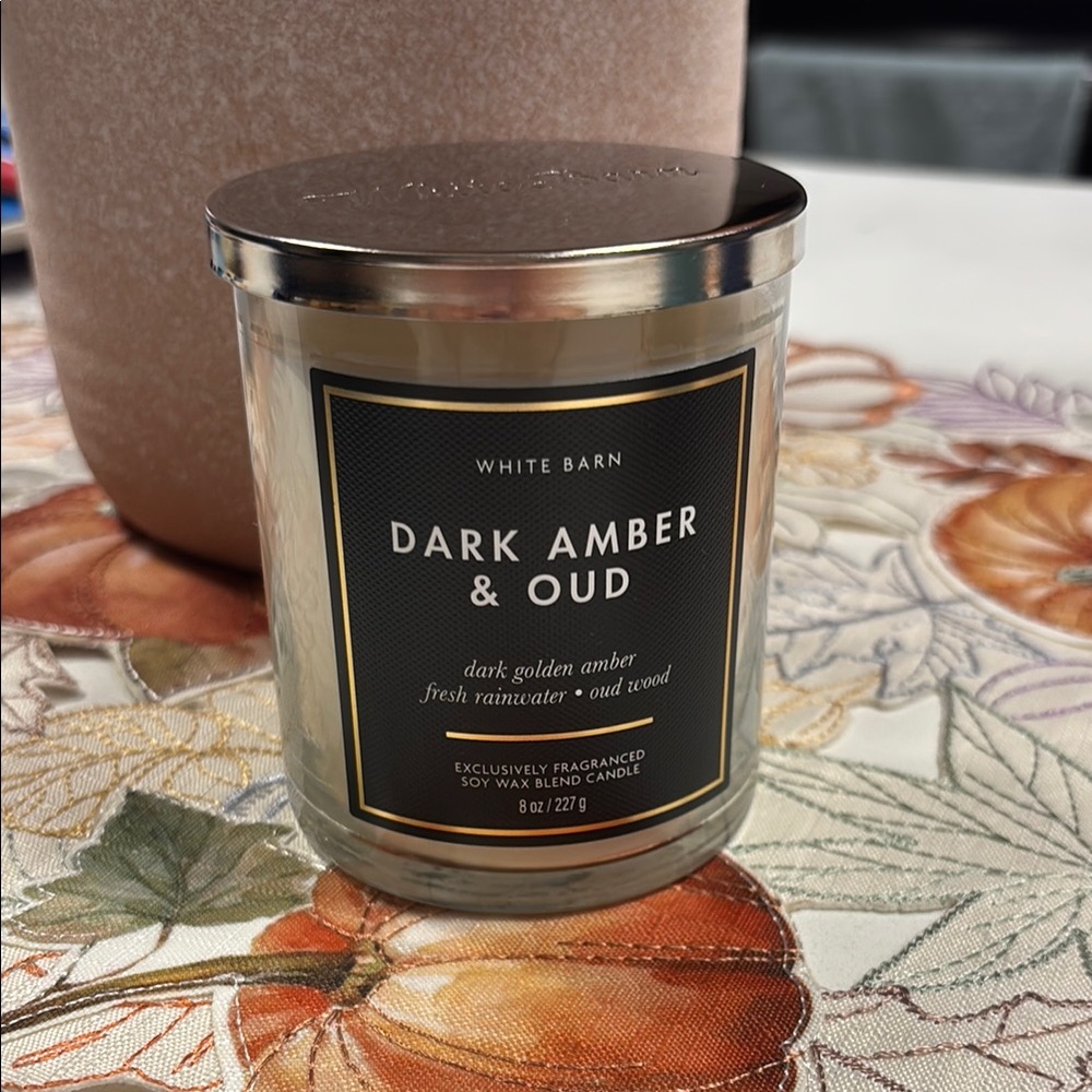 Bath & Body Works Dark Amber & Oud Single Wick Candle